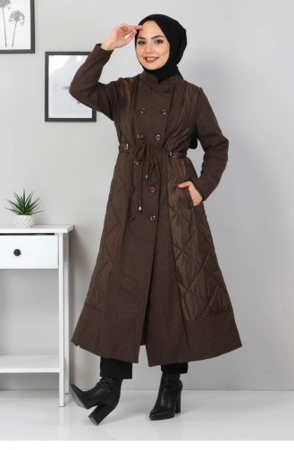 Brown Coat 2357.Kahverengi