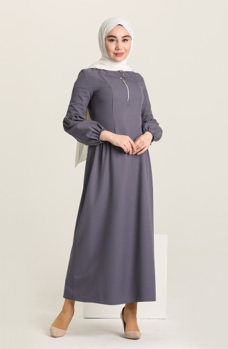 Anthrazit Hijab Kleider 12213