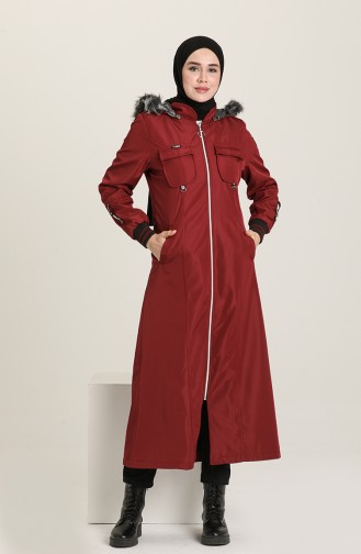 Claret Red Winter Coat 12944