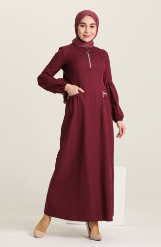 فستان ارجواني داكن 12209
