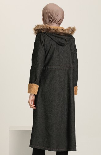 Schwarz Coats 9597.Siyah