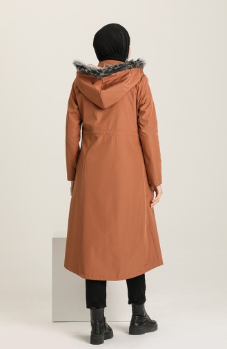 Kuşgözü Detaylı Mont 10341 Taba