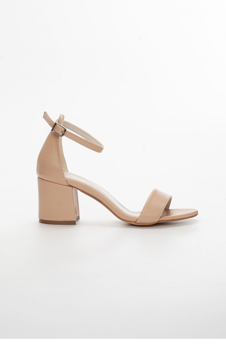 Skin Color High Heel Shoes 00000707 NUDE Sefamerve