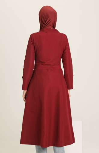 Claret Red Trenchcoat 8684.Bordo