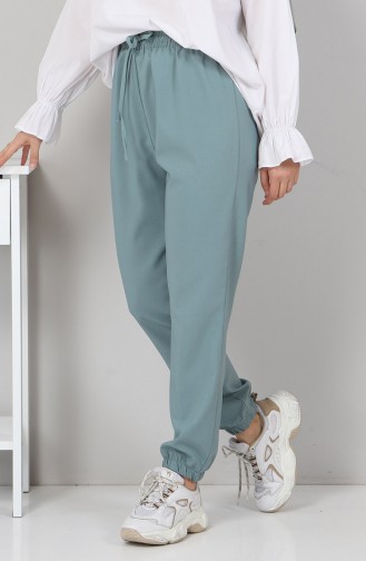 Lastik Detaylı Pantolon 10266 Mint
