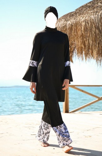 Maillot de Bain Hijab Noir 100