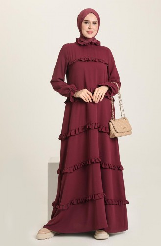 Robe Hijab Cerise 8397-02