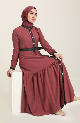 Dusty Rose Abaya 12996