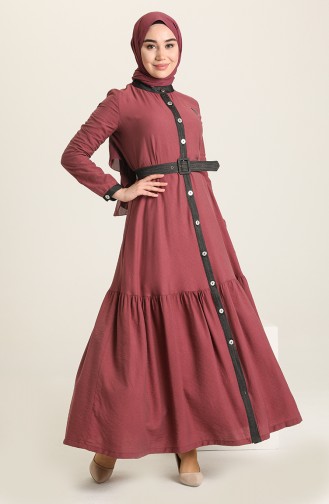 Dusty Rose Abaya 12996