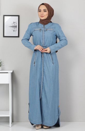 Beli Bağcıklı Kot Ferace 10010 Açık Kot