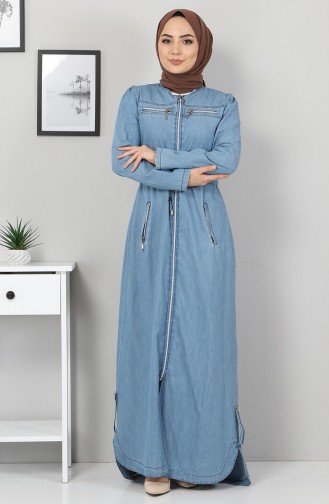 Beli Bağcıklı Kot Ferace 10010 Açık Kot