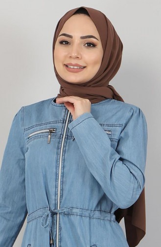 Beli Bağcıklı Kot Ferace 10010 Açık Kot