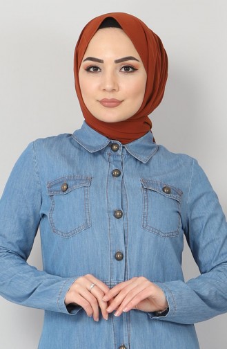Düğmeli Kot Ferace 9955 3 Açık Kot