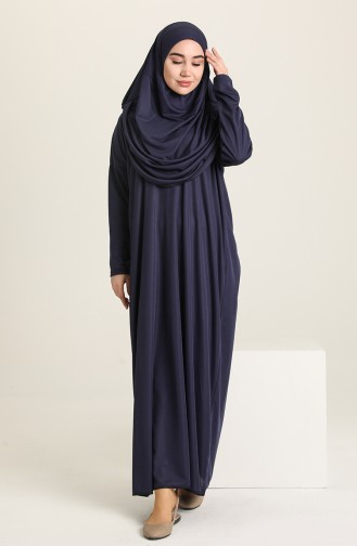 Navy Blue Prayer Dress 1975-07