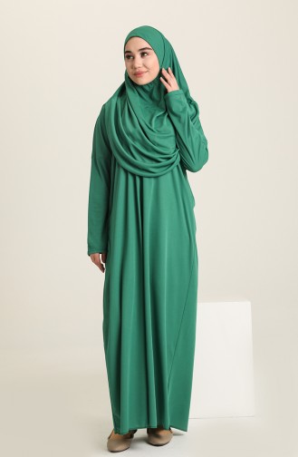 Robe de Prière Vert emeraude 1975-08