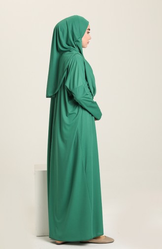 Emerald Green Prayer Dress 1973-08