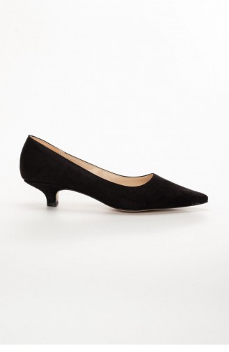 Black High-Heel Shoes 00000406-ST