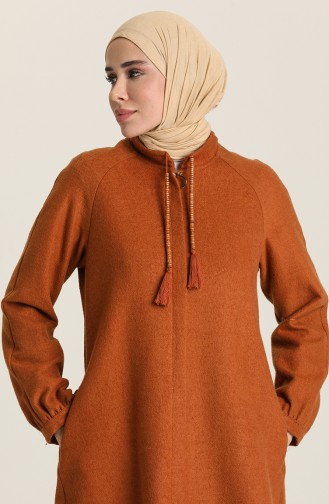 Astarlı Fermuarlı Kap 4084-01 Taba