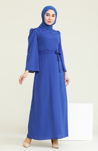 Saxe Hijab Dress 0032-06