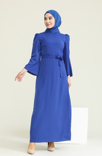 Saxe Hijab Dress 0032-06