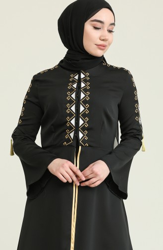 Black İslamitische Jurk 5000-04