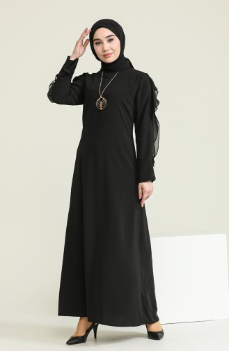 Black İslamitische Jurk 0123-02