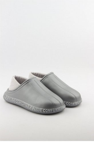 Silver Gray House Shoes 3957.MM GUMUS