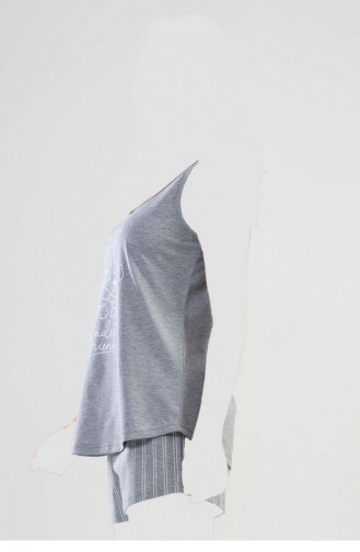 Kalın Askılı Şortlu Pijama Takım 1112741294 Grımelanj