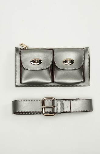 Silver Gray Fanny Pack 1000-01