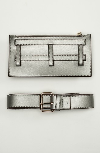 Silver Gray Fanny Pack 1000-01