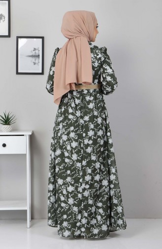 Khaki Hijab Kleider 10024.Haki