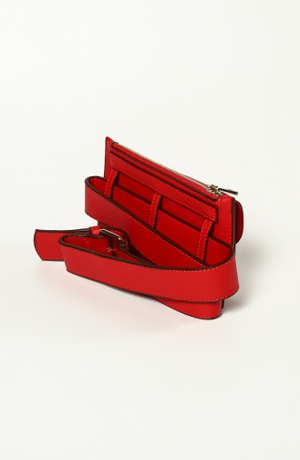 حقيبة للخصر باللون الأحمر 1000-11