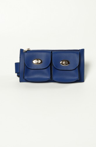 حقيبة للخصر باللون الأزرق الملكي 1000-04