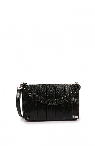 Schwarz Schultertasche 76Z-06