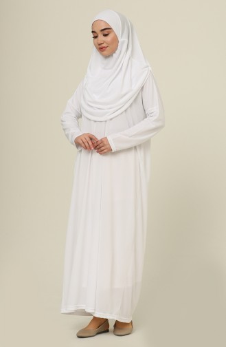 White Praying Dress 1975-02