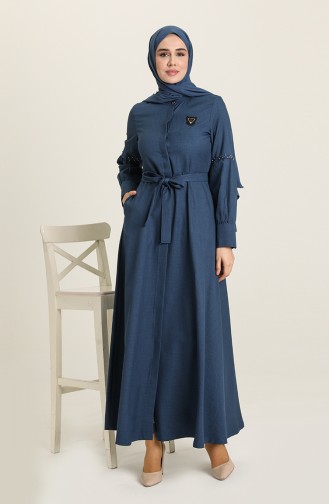 Indigo Abaya 9094.İndigo