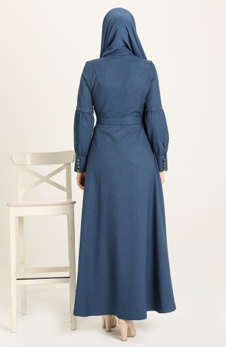 Indigo Abaya 9094.İndigo