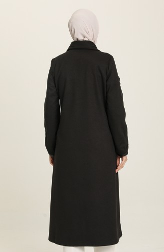 Cape mit versteckten Knöpfen 35800-03 Schwarz 35800-03