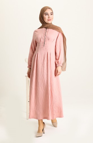 Powder Hijab Dress 5389-01