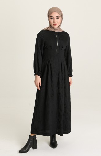 Black Hijab Dress 5389-05
