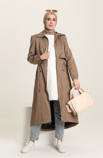 SUKRAN Zippered Coat 35777-02 Mink 35777-02