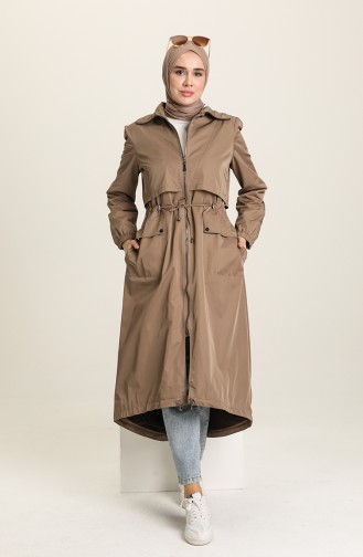 SUKRAN Zippered Coat 35777-02 Mink 35777-02