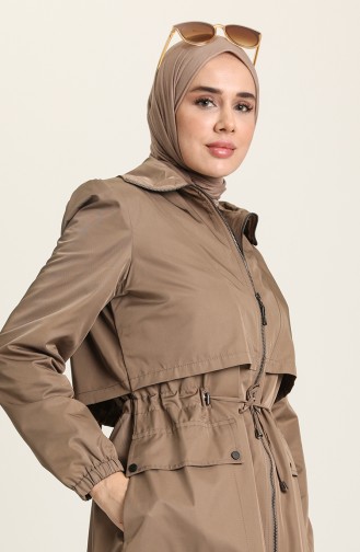 SUKRAN Zippered Coat 35777-02 Mink 35777-02