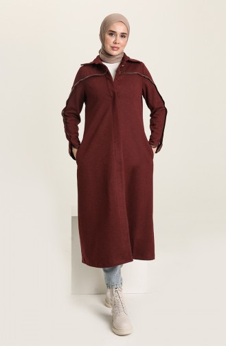 SUKRAN Hidden Button Cape 35800-01 Claret Red 35800-01