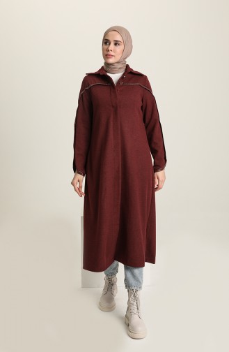 SUKRAN Hidden Button Cape 35800-01 Claret Red 35800-01