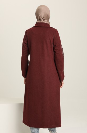 SUKRAN Hidden Button Cape 35800-01 Claret Red 35800-01