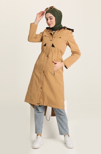 Trenchcoat mit Reißverschluss 35767-04 Kamel 35767-04