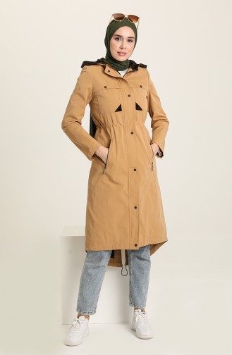 Trenchcoat mit Reißverschluss 35767-04 Kamel 35767-04