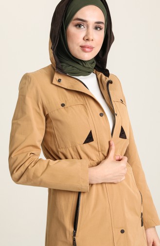 Trenchcoat mit Reißverschluss 35767-04 Kamel 35767-04