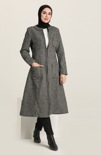 Coat with Pockets 0011-01 Grey 0011-01